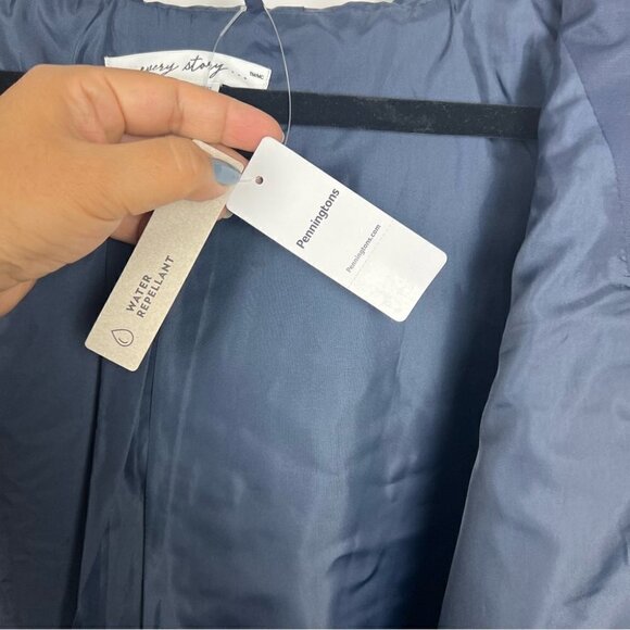 🩷 Penningtons Hooded Water - Repellent Jacket For Women. Color: Black. Size: 2XL - Picture 7 of 16